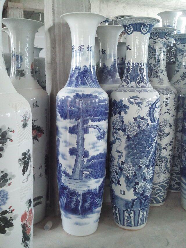 供应手工陶瓷大花瓶景德镇花瓶批发