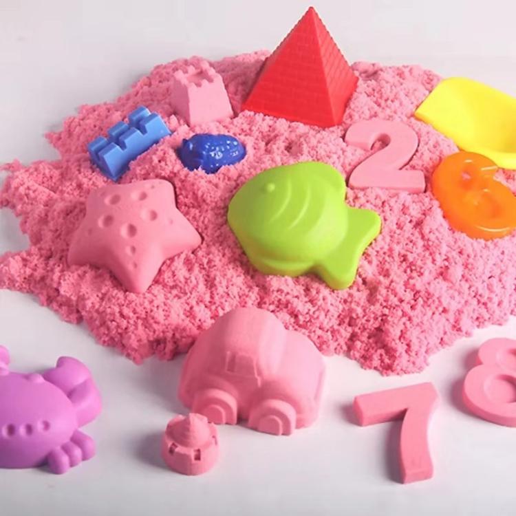 厂家直销太空沙动力沙玩具彩沙魔术棉花沙散沙手工diy彩沙