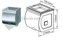 帶煙灰蓋紙巾架不銹鋼防水卷紙盒小卷紙架現(xiàn)貨銷售