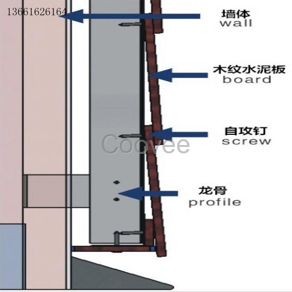 木纹水泥板别墅外墙挂板 装饰水泥板 木纹理水泥板厂家