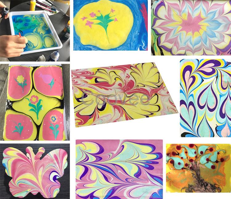 上海鹰伦湿拓画浮水画水影画水拓画水上画画