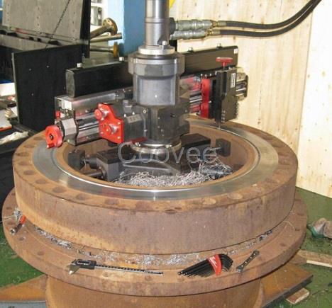 法兰面修复法兰端面加工机ht1500mm法兰密封面修复