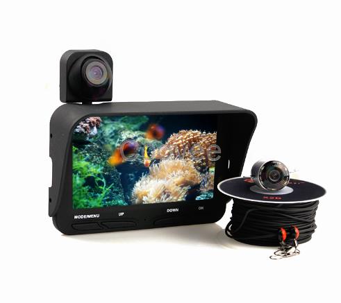 带拍照录像可视钓鱼器高清水下摄像头探鱼器找鱼器水下相机