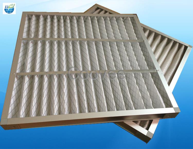 镀锌框折叠板式过滤器g3初效过滤网更换次数