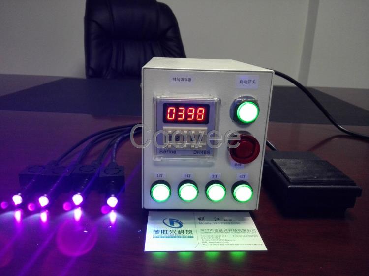 水晶制品廠玻璃小擺件的部件黏合固化專用UVLED點光源光固機