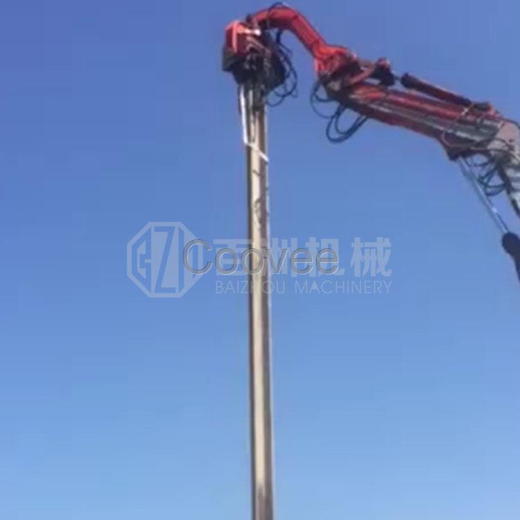 鉤機打樁機 水泥樁打樁機 振動沉樁機 光伏打樁錘