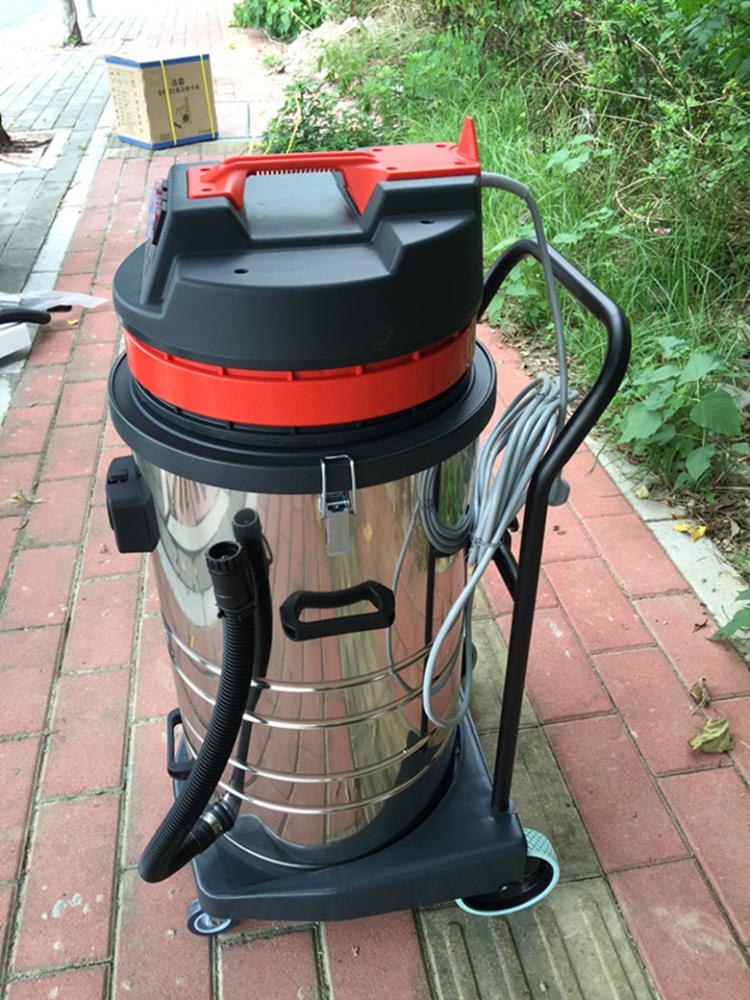 嘉美大功率工业吸尘器bf585-3吸尘吸水机80l工厂专用