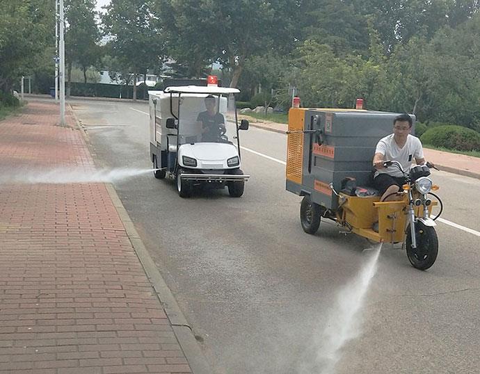 小型道路养护车 城乡环卫路面电动高压冲洗车