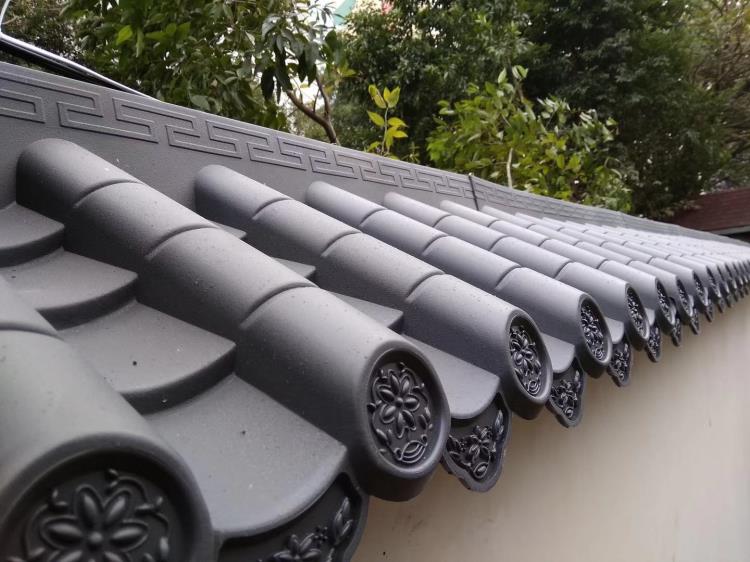 仿古一体瓦屋檐瓦门头屋檐瓦中式屋檐装饰瓦围墙瓦