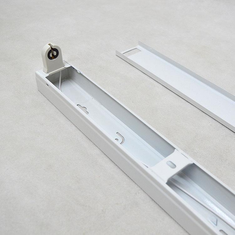 led单管铁支架加宽可安装应急电源镇流器t8单灯管支架