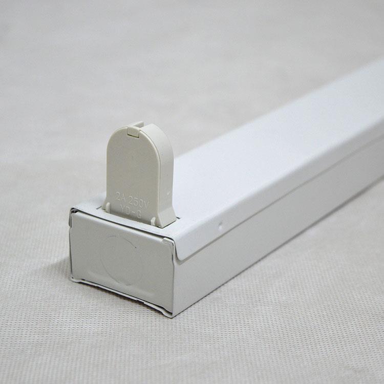 led单管铁支架加宽可安装应急电源镇流器t8单灯管支架