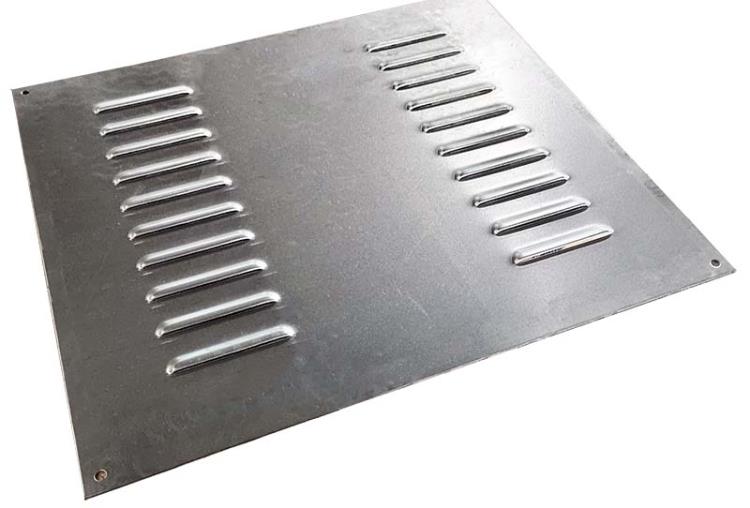 钣金数冲加工门板风扇百叶孔数冲