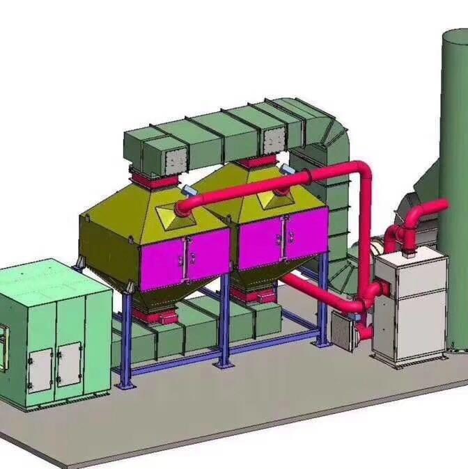 定制各种风量废气处理催化燃烧光氧催化设备厂家
